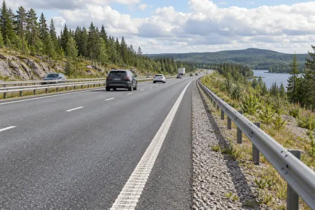 Illustrationsbild av en anonym svensk europaväg