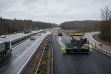 Redaktionell illustration till Avfart vid Kvibille avstängd för beläggningsarbete