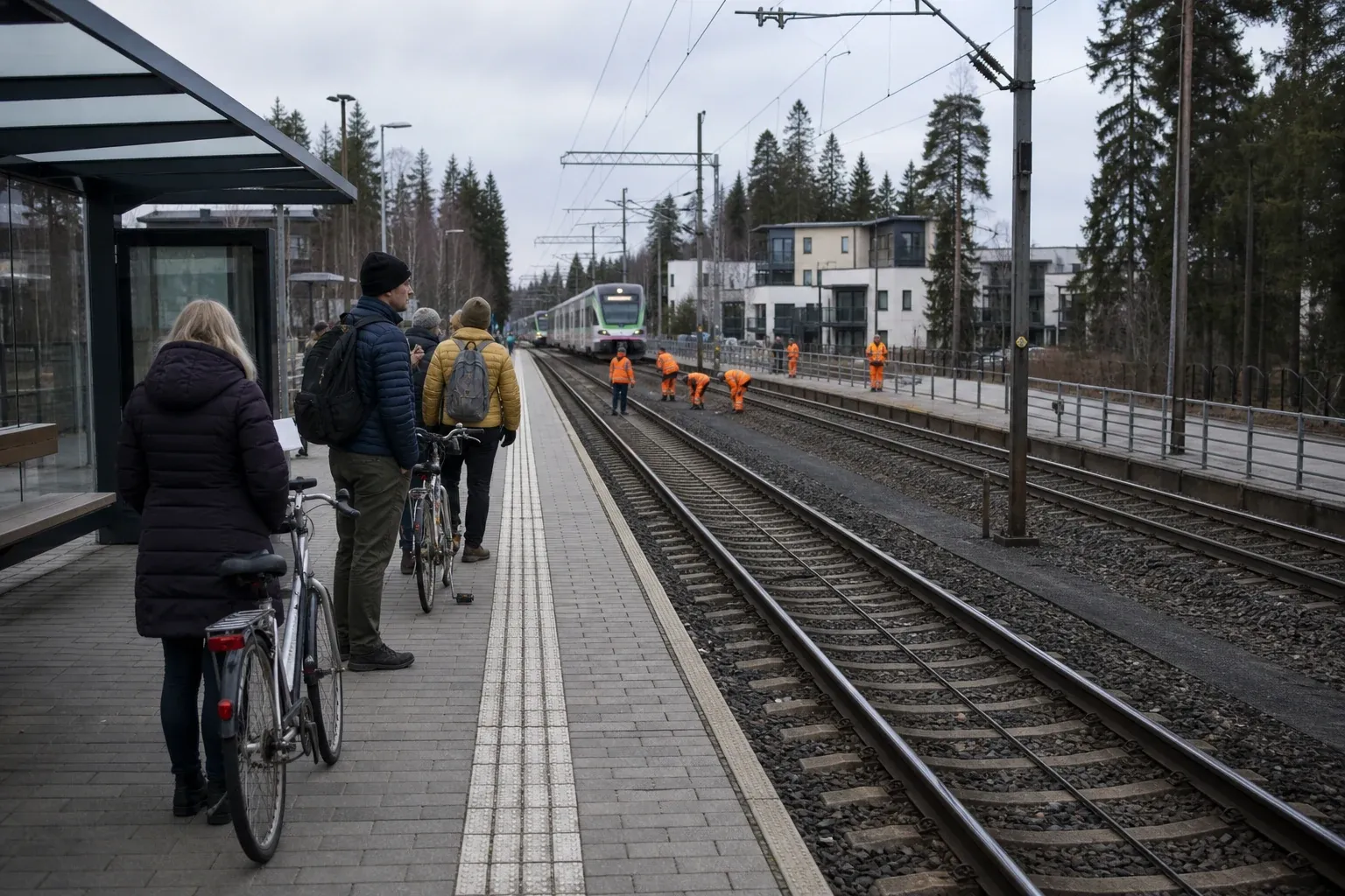Redaktionell illustration till Spårarbete stoppar närtågen mellan Leppävaara och Kirkkonummi