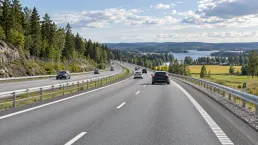 Illustrationsbild av en anonym svensk europaväg