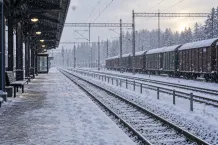Illustrationsbild av en anonym finsk järnvägsmiljö