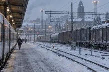 Illustrationsbild av en anonym finsk järnvägsmiljö