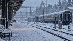 Illustrationsbild av en anonym finsk järnvägsmiljö
