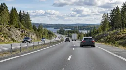 Illustrationsbild av en anonym svensk europaväg