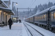 Illustrationsbild av en anonym finsk järnvägsmiljö